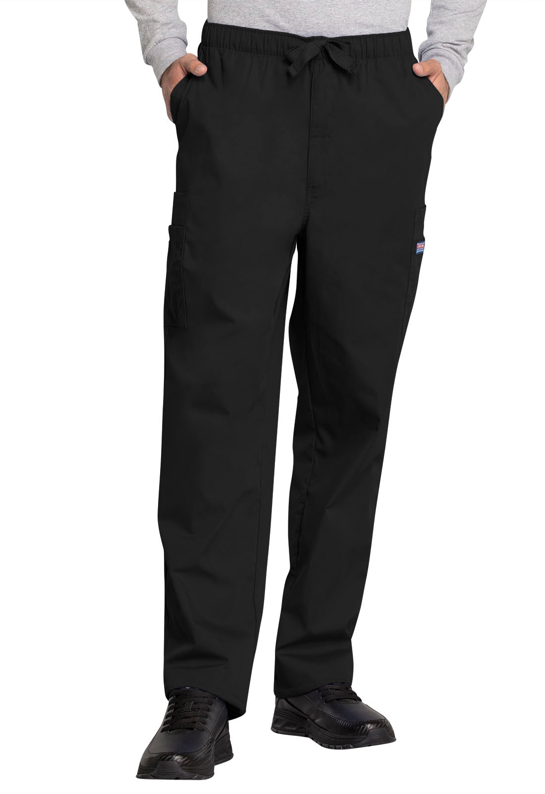 Men's Fly Front Cargo Pant - Black